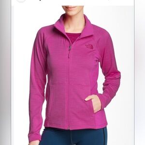 The North Face Castle Crag Jacket Stretch Full Zip Fleece Pink size Small